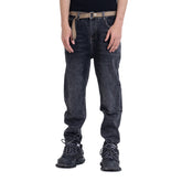 Washed Black Denim Jeans